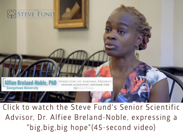 Dr. Alfiee Breland-Noble expresses a big hope in this video (if you do not see this image, click allow images in your email program)