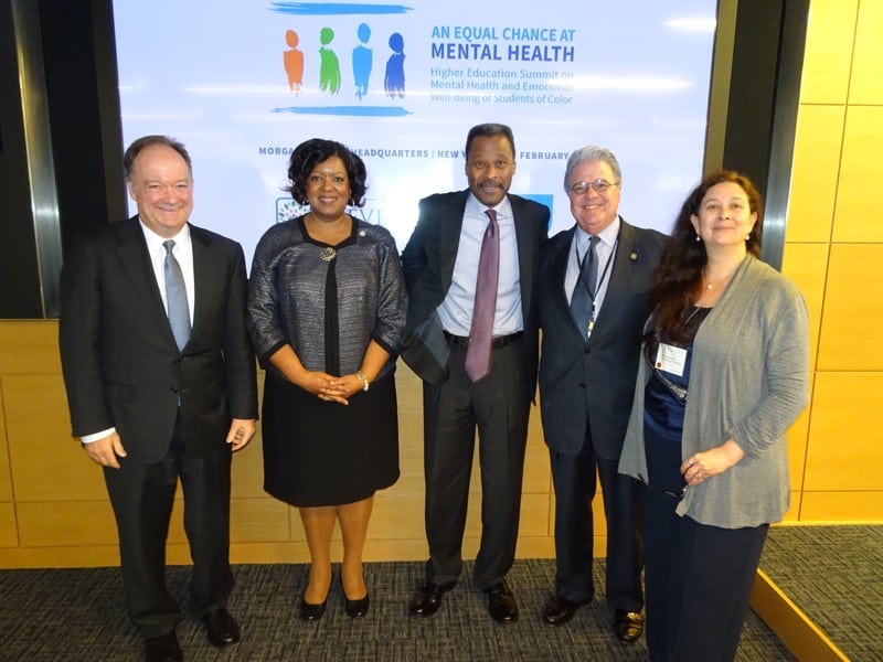 Dr. John DeGioia, President of Georgetown University; Dr. Belinda S. Miles, President of Westchester Community College; Dr. John Silvanus Wilson Jr., President of Morehouse College; Dr. Robert L. Caret, Chancellor ofd the University System of Maryland; Dr. Carlota Ocampo, Provost for Trinity Washington University